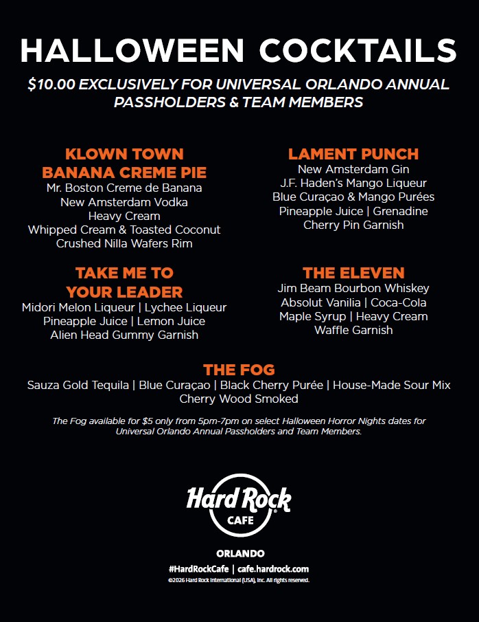 a menu of a restaurant