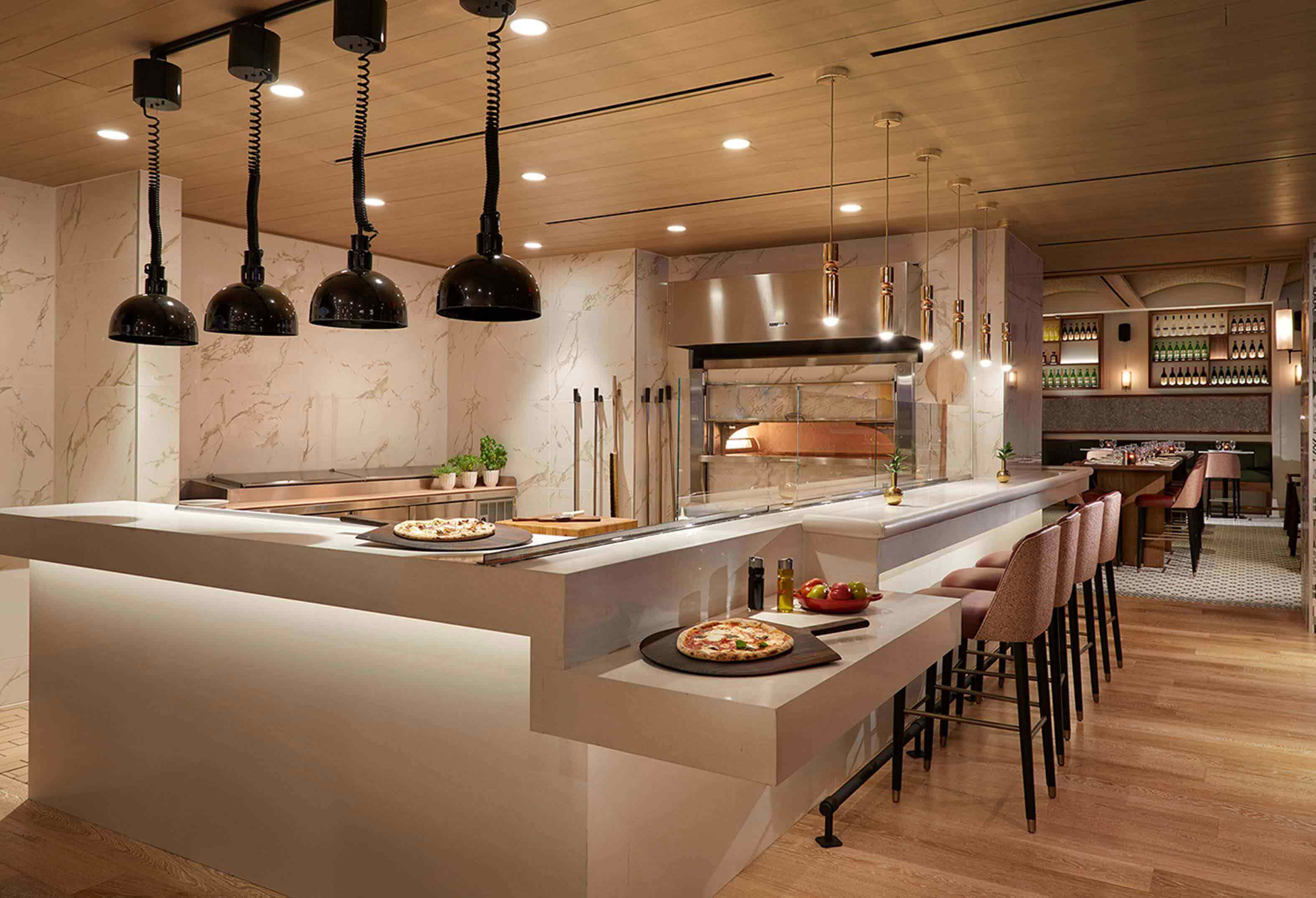 View of the Pizza Station at Cipresso