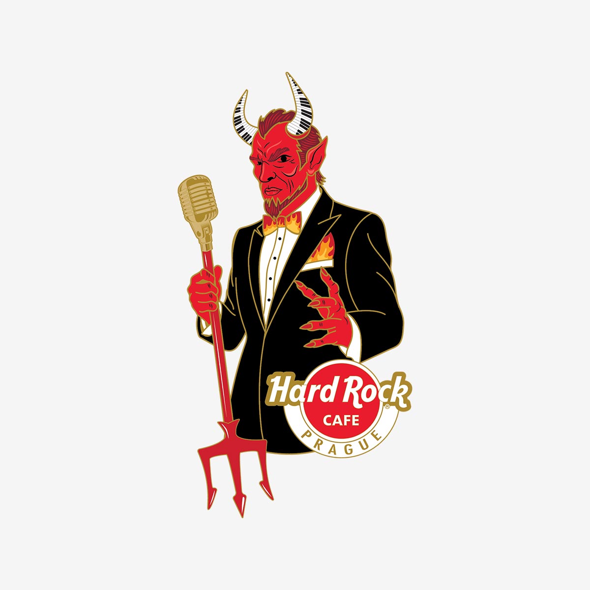 Limited Edition Prague Devil Singer Pin image number 1