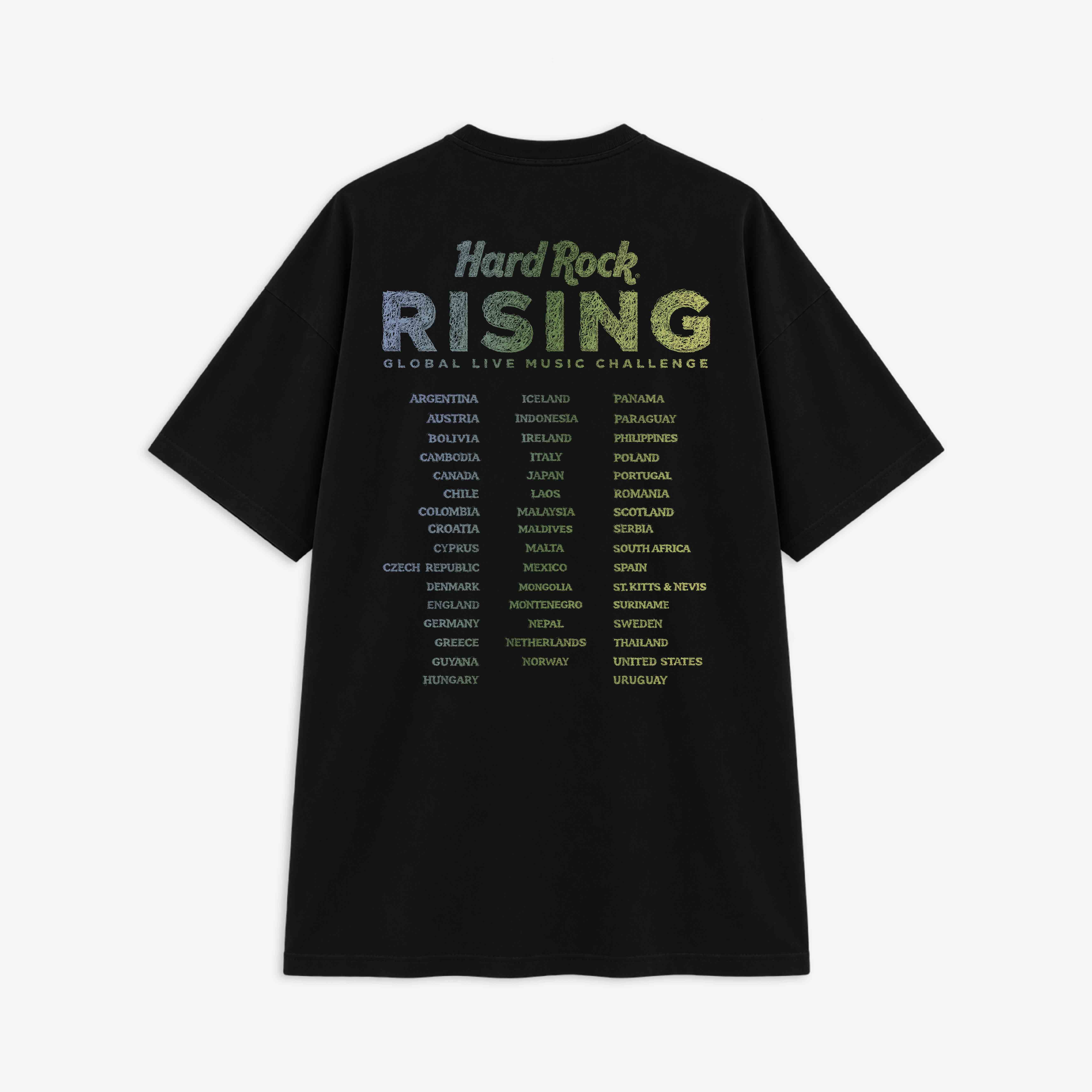 Cult x Hard Rock Rising Boxy Oversized Tee in Black image number 3